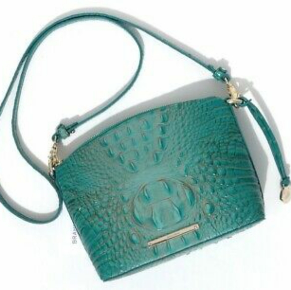 Brahmin Mini Duxbury Turquoise Melbourne Crossbody - Picture 12 of 14